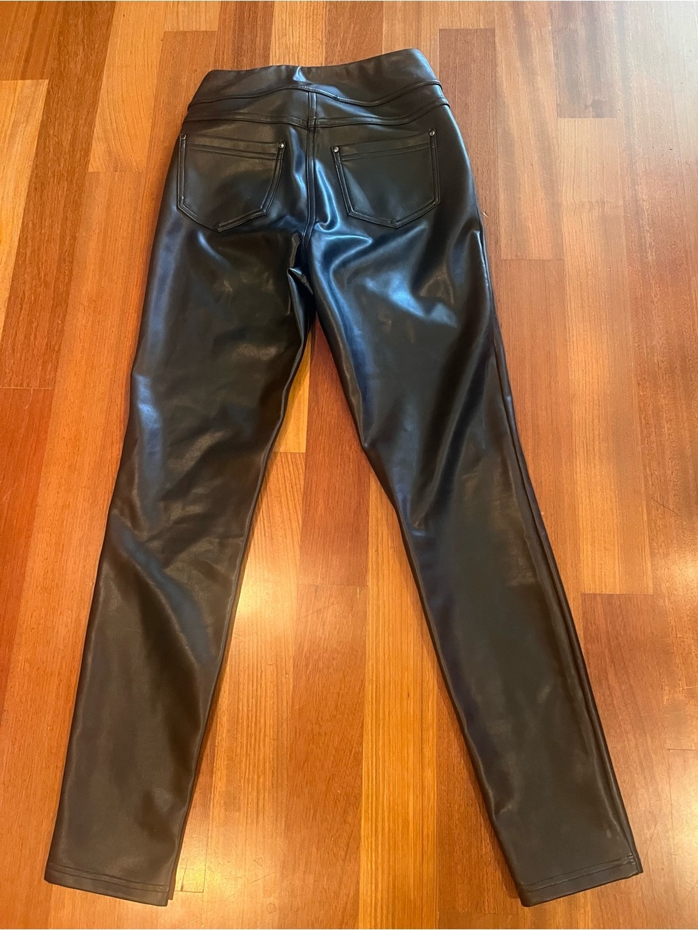 Laundry By Shelli Segal XS Black Faux Leather Skinny Jeans - Picture 5 of 6